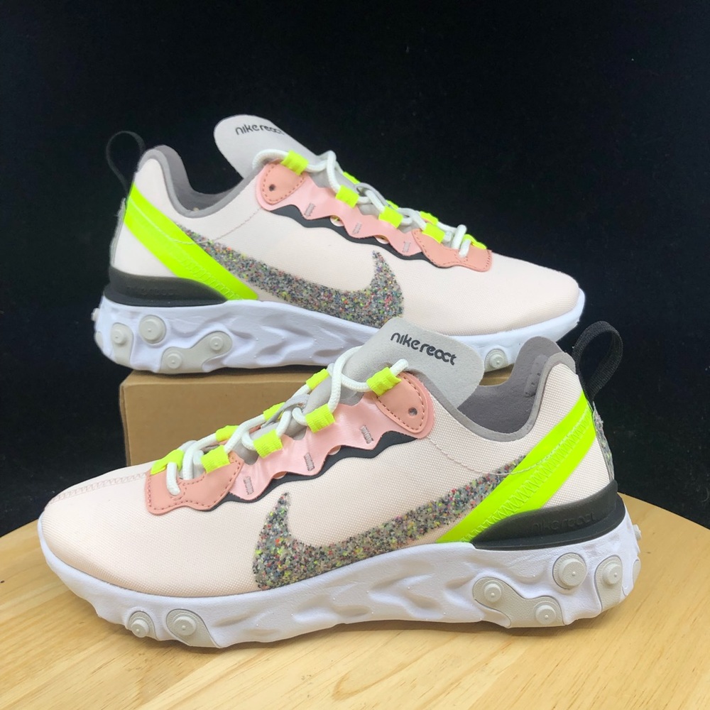 Nike Wmns React Element 55 Prm Light Soft Pink Wo… - image 1